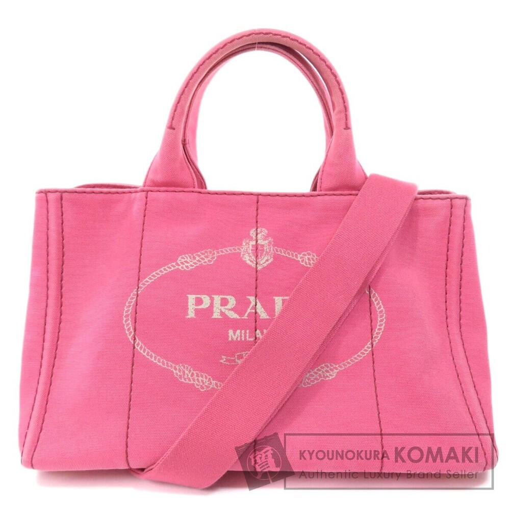 Prada logo motif tote bag canvas